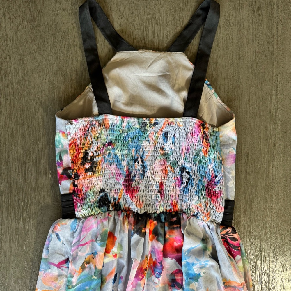Pastel Floral Maxi Dress Halter Top 8 Little Mistress - Picture 6 of 10